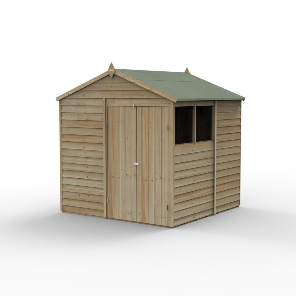 4LIFE Apex Shed 7×7 – Double Door – 2 Window 5013053200001 2